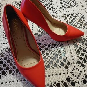 Rouge Helium Orange Women's Pumps Size 8.5